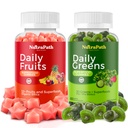 Frutas e legumes Superfood Gummies (120 Mastigas), 12+ Superfrutas e 30 vegetais, Frutas e ervas, Vitaminas de frutas e vegetais, Não-GMO, Baseada em pectina, Sem glúten