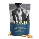 BOND Vitality - Tudo em Um Suplemento de Fertilidade Masculino - Concepção para Ele, Suplementos de Fertilidade para Homens, Suplemento de Bem-Estar Masculino - CoQ10, Vitaminas B12, C, D, & E, Catalase, Selenium - 120 Cápsulas