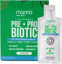 Manna Vitaminas Evoluem Prebiótico lipossomal + Pacotes Probióticos – 40 bilhões de UFC, 8 Strains – Gut, Digestivo, Suporte Imune – Alta Absorção, prateleira-estável, Suplemento diário, 30 Servos Únicos