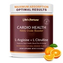 Life's Fortune 5000mg L- Arginina Supplement Powder & 1000mg L-Citrulina, High Potence Nitric Oxide Health Booster, Endurance, Desempenho no treino, Natural Orange Flavor (20 Servings)