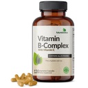 Futurebiotics Complexo de vitamina B com vitamina C apoia a produção de energia, sistema nervoso e suporte imunológico - Não-GMO, 120 cápsulas vegetarianas