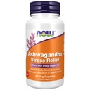 Now Supplements, Ashwagandha Stress Relief, Mood and Sleep Support*, com Lactium® clinicamente estudado, Promove Relaxação e repouso*, 60 Cápsulas Veg