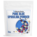 Blue Spirulina Pó Puro de Blue Verde Algas Grande para smoothies Baking Vegan Natural Food Coloring Phycocyanin 2 oz 57g Até 70 Servings