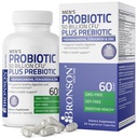 Bronson masculino Probiótico 50 bilhões UFC Plus Prebiótico com Ashwagandha, Fenugreek & Zinc, Suporta Digestão saudável e Imune Função Não-GMO, 60 Cápsulas Vegetarianas