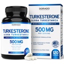Turkesterone Suplemento 500mg (120 Cápsulas) - Stamina, Drive, Desempenho Atlético & Massa Muscular - (Ajuga Turkestanica Std. a 10% Turkesterone) (Similar a Ecdysterone) - Cápsulas não-GMO & Vegan