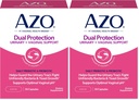 AZO Dual Protection (Urinary + Suporte Vaginal) * Prebiótico mais Probiótico Clinicamente Proved Women's Probiotic (Comece a trabalhar dentro de 24 horas) Não-GMO