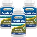 Best Naturals L-Tryptophan 1000 mg 60 Comprimidos (60 Contagem de 3)