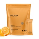 ProMix Nutrition Debloat Prebióticos e Probióticos com Baobab - Rico em Vitamina C, Bloating Relief, Imune Support - Laranja - 30 Servings (Pacote de 30)