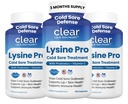 Lisina Tratamento de feridas frias para lábios – com Lactobacillus Rhamnosus, Acidophilus e Vitamina C – Suplemento de feridas frias para Lip & Skin Health, Imune Support & Prevention – 180 Cápsulas