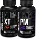 Fábrica Jacked Burn-XT Max - Queimador de gordura termogênico e suppressor de apetite (90 Cápsulas) e Lean PM Max perda de peso de alto desempenho, queimador de gordura, e suppressor de apetite (120 Cápsulas)
