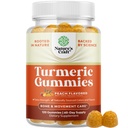 Gummies de açafrão para adultos Flavor de pêssego - Pastilhas de apoio conjunto de força extra com curcumina de açafrão com extrato de pimenta preta e gengibre - e Vitaminas de pêssego de gengibre para adultos