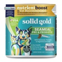 Solid Gold SeaMeal Cat Probiótico & Dog Probióticos para a Saúde Digestiva - Kelp Powder Dog & Cat Multivitamin Supplement w/Prebióticos & Enzimas Digestivas para Pele, Revestimento, & Gut + Suporte Imune - 3,5 onças