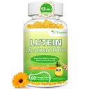Lutein 20 mg com Zeaxantina Gummies, Lutein e Zeaxantina Suplementos com Vitaminas Eye C, E, Bilberry para a saúde ocular - 60Cts