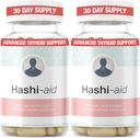 IBDassistTM Hashi Ajuda suporte tireóide para mulheres e homens - Suplemento tireóide para doença de Hashimoto e hipotireoidismo* - com Ashwagandha, Selênio, Zinco, Vitaminas Essenciais & Mais - 30 Cápsulas (2 Pack)