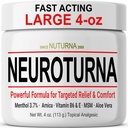 Neuropatia Nerve Alivio Creme - Atuação rápida Max Alívio para pés mãos Pernas dedos dos pés para trás - Ultra força Menthol Arnica Aloe Vera HSH, Relaxante Nervo Natural Conforto Alivio, Paraben-Free 4 Oz