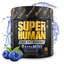 ALPHA LION Núcleo pré-treino w/creatina para desempenho, Beta Alanine para músculo, pó, L-citrulina para bomba e tri-fonte de cafeína para energia sustentada (30 Servings, Blue Framboesa Flavor)