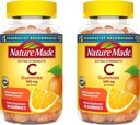 Nature Made Extra dosagem Vitamina C 500 mg por serviço, Suplemento dietético para apoio imunológico, 60 chicletes, 30 dias de fornecimento (Pacote de 2)