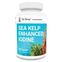 Dr. Berg Sea Kelp Iodine Melhorado - 200 mcg de Iodine Premium - Mistura de algas inclui Klamath Blue-Green Algae & Sea Kelp - 90 cápsulas