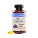 NatureWise Flaxseed Oil 1200 mg, Fish Free Omega 3 6 9 com 720mg ALA, Suplemento dietético para apoio à saúde do coração - Orgânico, frio prensado, não-GMO - 60 Softgels[2-Month Supply]
