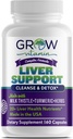 Cultivar vitamina Liver Cleanse Detox Cápsulas w/Unique Mistura de Cardo de Leite, Alcachofra & Extrato de Dandelion - Suplemento de Fígado Inclui Açafrão, Beterraba e Colina - 60 Cápsulas