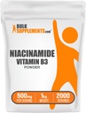 BulkSuplementos.com Niacinamida Pó - Niacinamida 500mg - Vitamina B3 Niacinamida - Vitamina B3 Pó - Vitamina B3 Nicotinamida 500mg - 500mg Nicotinamida por Serviço (5 Quilogramas - 11 lbs)