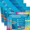 HydroMATE Electrolyte Pó Variety Pack Pacotes de hidratação em massa Baixo teor de açúcar 90