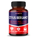 Suplemento Citrus Bergamot com arroz de fermento vermelho, CoQ10, alcachofra, vitamina D3 - Suporte Global Circulação bem-estar e sistema imunológico (150 contagem (Pacote de 1))