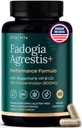 Fadogia orgânica Agrestis 600mg para suporte de teste natural (2X mais puro - 3X mais absorvente) Aprovado Atleta - Suporta crescimento muscular e recuperação, níveis de energia saudável, unidade, resistência e humor - 60ct