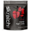 Skratch Labs Super High-Carb Hydration Powder Pó carboidratado com cluster dextrina e eletrólitos Endurance Energy Drink □ Framboesa (840 Grams)
