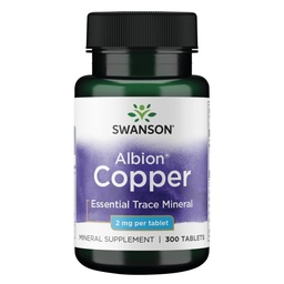 Swanson Copper Antioxidant Imune System Red Blood Cell Support Suplemento mineral (quelato de cobre) 2 mg 300 tabs (2 embalagem)