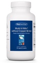 Grupo de Pesquisa em Alergia Multi-Vi-Min sem Cobre e Ferro - Multivitamina para Homens e Mulheres, Complexo Mineral, Nutrientes Ativos, com Iodo - 150 Contagem