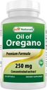 Melhor Naturals Óleo de Orégano 250 Mg Softgels, 120Count