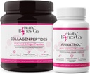 Suporte ósseo de Annatrol & FORTIBONE Colágeno Peptídeos w/FORTIGEL, VERISOL - Osso completo, articulação, pele, cabelo, unhas e suporte metabólico