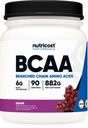 Nutricost BCAA Pó (Uva, 90 Servos) - Razão ideal 2:1:1, Vegetariano, Não-GMO