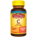 Nature Made Vitamina C 1000 mg com Rose Hips, Suplemento dietético para suporte imunológico, 60 comprimidos de liberação de tempo, suprimentos de 60 dias