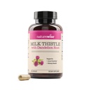 NaturezaWise Milk Thistle com raiz de dente-de-leão - Silymarin - Antioxidante Fígado & Rim Saúde Suplemento de Apoio - Vegan, Não-GMO, Gluten Free - 60 Count[60-Day Supply]
