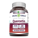 Fórmulas surpreendentes Quercetin 500mg Veggie Cápsulas Suplemento Não-OGM Sem Glúten Suportes Saúde geral e bem-estar (240 contagem)