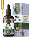Suplemento de cardo de leite de HERBAMAMA para detox do fígado – Suplemento de suporte do fígado – contém silymarin – Vegan, Não-GMO, Álcool & Açúcar-livre, 56 dias de fornecimento