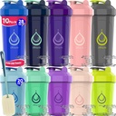 10 PACK, Shaker Garrafas com fio Whisks para Misturas de Proteínas
