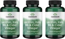 Swanson Lecithin Kelp B-6 & Cider Vinagre 240 tabs (3 embalagens)