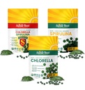 Sunlit melhor Ultimate Chlorela & Spirulina Bundle Super Greens Suplementos para apoio imunológico, saúde da gut, humor e energia