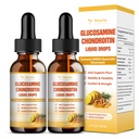 (2 embalagens) Glucosamina Condroitina HSH Apoio à Saúde Conjunta - Suplemento de Sulfato de Condroitina Açafrão, Quercetina, Bromelaína, HSH Óleo