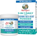 MaryRuth Orgânicos 3-em-1 Gás & Bloat Probióticos ; Probióticos para a função digestiva normal ; Probióticos para mulheres e homens ; Prebióticos & Postbióticos ; 60 Bilhões de CFU