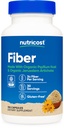 Cápsulas de fibra de nutricosto com Prebiótico Suplemento de Fibra 150 Cápsulas - Suplemento Certificado CCOF, Feito com Psyllium orgânico Husk e Alcachofra de Jerusalém Orgânica, sem glúten, 3 G por serviço