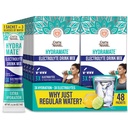 GuruNanda Hydramate Hydration Support Drink Mix - Pacotes de pó eletrolítico para desidratação, exercício e energia - Sem adição de adoçantes, não-GMO, sabor de limão natural - 48 contagem (0,56 onças cada)