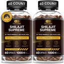Cápsulas NUTRA EFICAZ Pure Shilajit para homens e mulheres - Pure Himalayan Shilajit para homens e mulheres - Alta em Trace Minerals & Fulvic Acid - 10000mg de Autêntico Extrato Shilajit por serviço (120 Contagem)