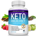 Keto Boost Diet Pills Ketosis Supplement - Natural Exógeno Keto Formula Support Energia e Foco, Cetonas avançadas para Ketogenic Diet, Keto Diet Pills, para homens
