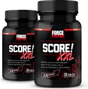 Ponto do FATOR DA FORÇA! XXL, 2-Pack, Nitric Oxide Booster Suplemento para homens com L-citrulina, Maca Preto, & Tribulus para melhorar o desempenho atlético, aumentar a resistência, e apoiar o fluxo de sangue, 60 comprimidos