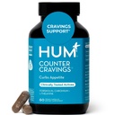 HUM Contador deseja Chromium Suplementos com L Theanina, Extrato de algas e Forskolin para ajudar a apoiar apetite, desejos, e Rotinas, Gluten Free, Cafeína Fórmula grátis, 60 Cápsulas Vegan