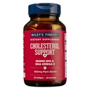 Wiley's Finest Wild Alaskan Fish Oil Cholesterol Support - Suplemento de saúde do coração para homens e mulheres - 560mg Omega-3s - 90 Softgels (45 Servings)